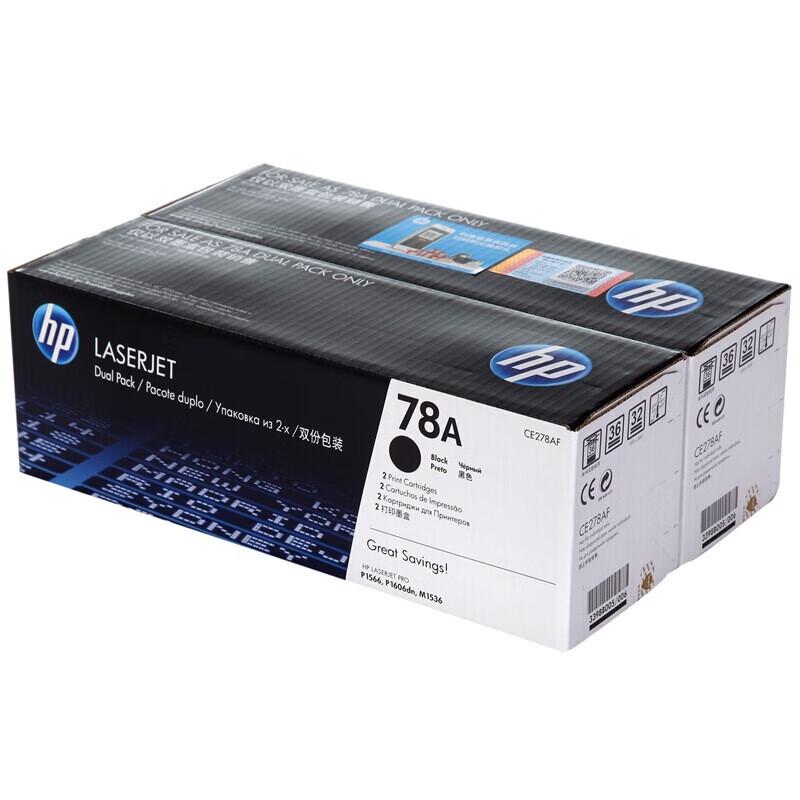 HP 78A CE278AF Original Black Toner Cartridge Twin Pack