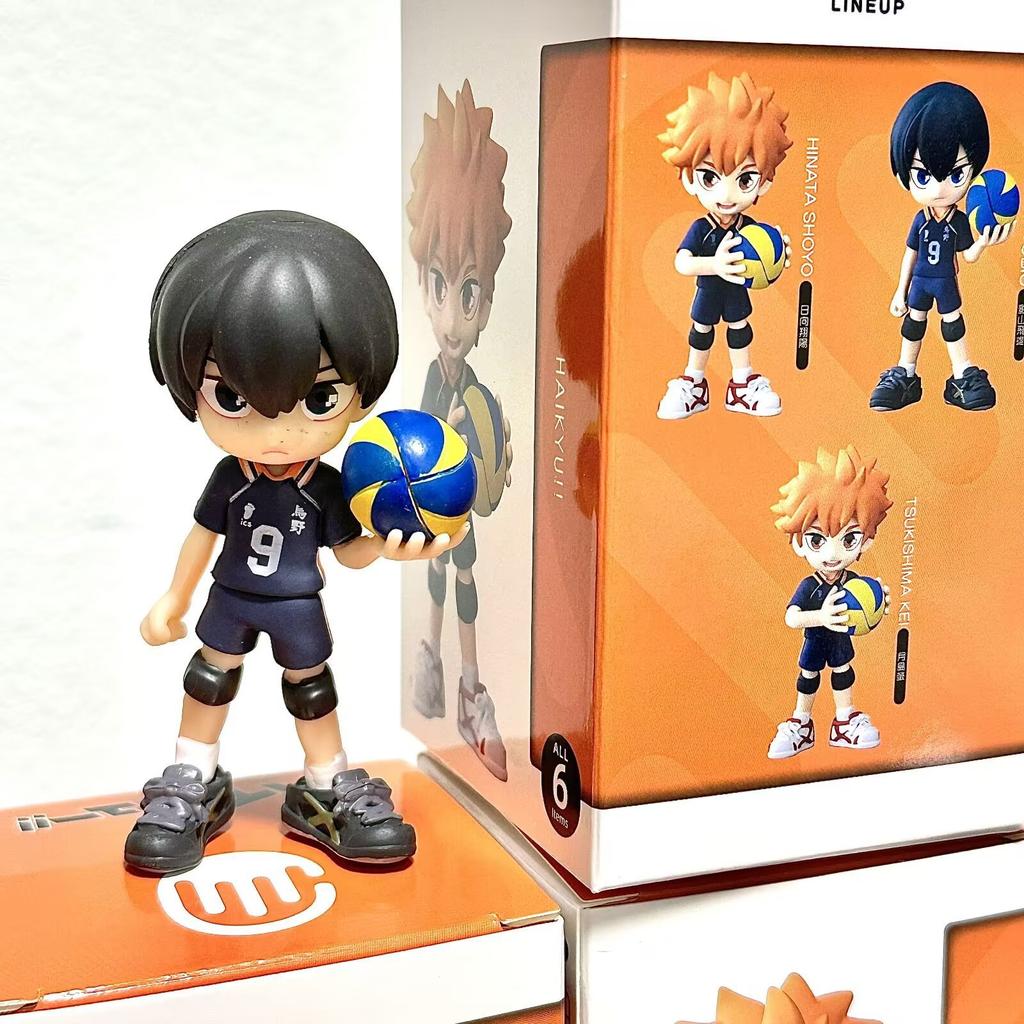 Высокое качество с коробкой 6 шт./комплект Аниме Haikyuu Волейбольные парни ПВХ 9 см Фигурки Модель Игрушки