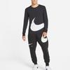 Nike Спортивная футболка с длинными рукавами и круглым вырезом с цветными блоками, мужские топы, черные DD3396-010