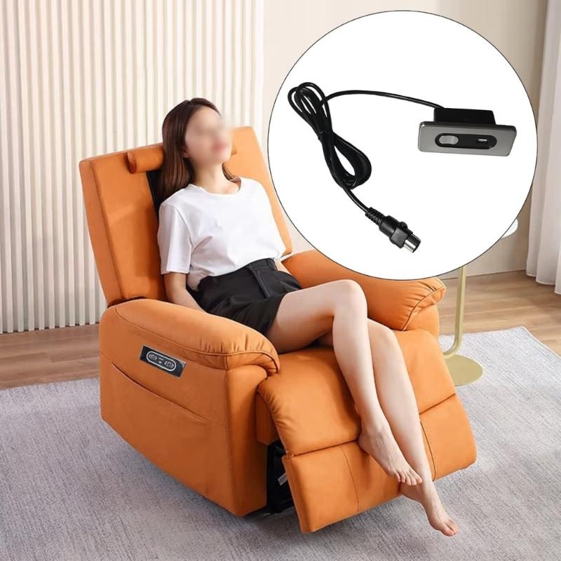 Electric Sofa Chair Hand Control Button Switches Electric Recliner Controller Manual Recliner Switches with USB Port
