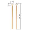 1 Pair Felt Mallets Drum Sticks with Wood Handle for Percussion Instrument White