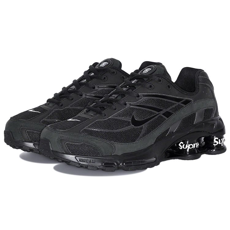 Кроссовки Supreme x Nike Shox Ride 2 Черные Унисекс Темно-Серые DN1615-001