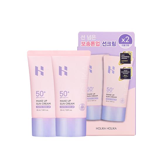 HOLIKA HOLIKA Солнцезащитный крем под макияж SPF50+ PA+++ (Матовый тон) 60 мл * 2 шт.
