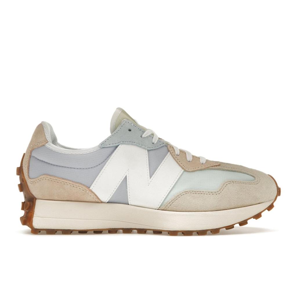 New Balance 327 White Morning Fog Gum Women Sneakers Tan WS327PAB