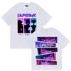 2025 Summer New Kpop Demon Hunter Saja 100pure Cotton Printed Tshirt Harajuku Oneck Casual Anime TShirt Tops Unisex Harajuku