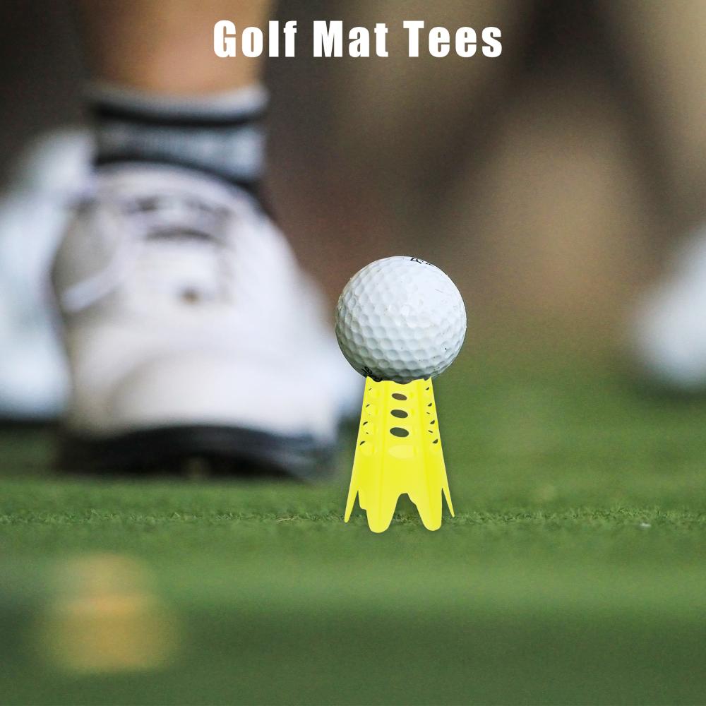 15pcs Simulator Men Plastic Golf Ball Nail Professional Golf Mat Tees Training