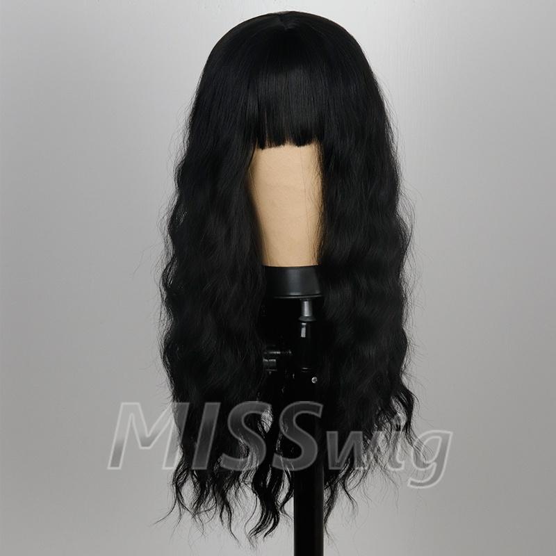 XINRAN Красивый розовый парик с волнами воды, синтетический парик, цветной парик, парик для косплея, натуральный розовый парик для женщин