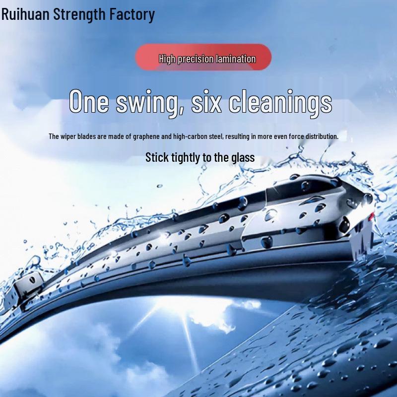 Оригинальные безкаркасные автомобильные дворники, Шестислойная конструкция, Совместимы со штатными дворниками