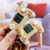 Electronic Capybara Keychain Game Controller Game Console Pendant Mini Game Keychain  Backpack