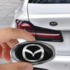2025 Hot 3D ABS Aluminum Car Sticker Body Trunk Decoration Sticker Accessories For Mazda 2 3 7 Axela CX-5 CX-3 CX-7 MPS MS Atenz