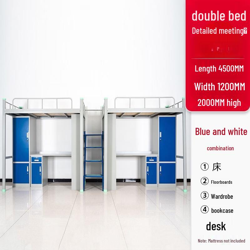 Junshi Dormitory Bunk Bed with Integrated Desk