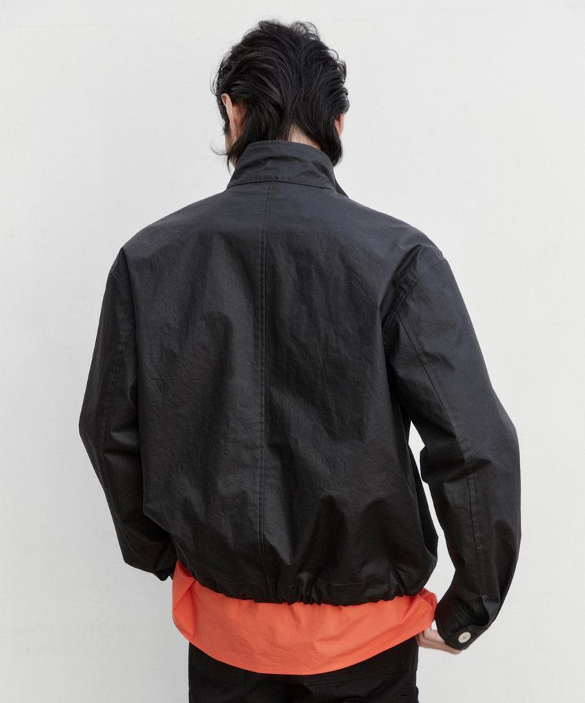 Density Coated Cotton Blouson_Black