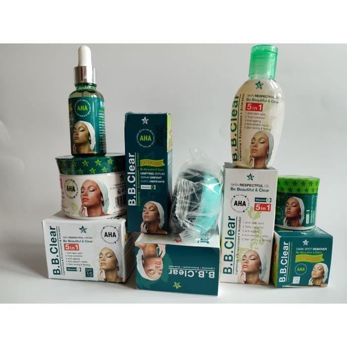 Lait Éclaircissant - B B Clear - 140ml - Savon - Huile - Sérum Concentré