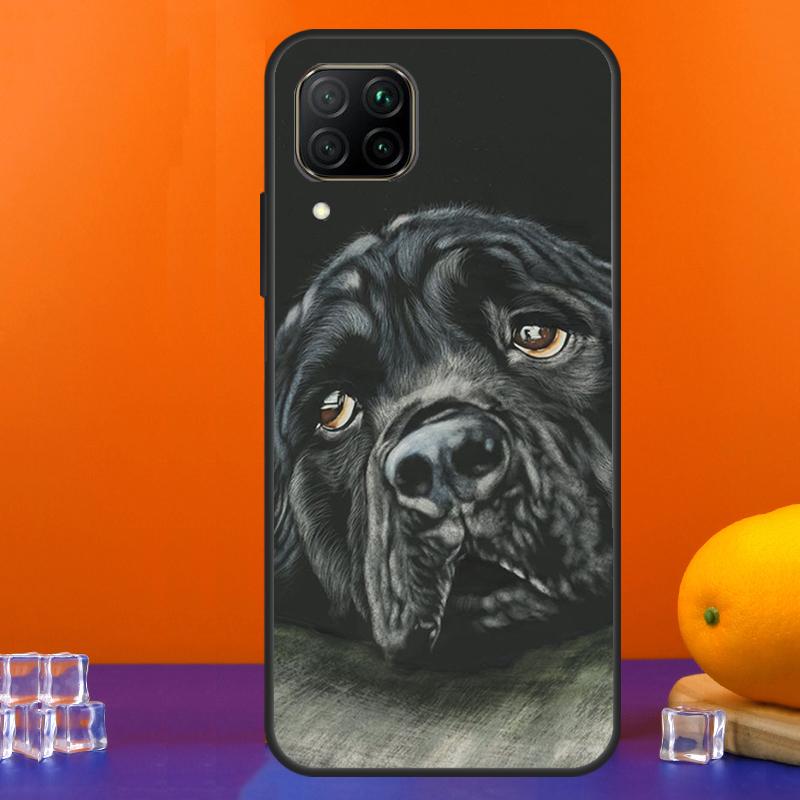 Cartoon Rottweiler Dog For Huawei Nova Y90 Y91 Y60 Y70 Y72 Y61 9 10 SE 12i 12s 11i 5T P60 Pro P20 P30 P40 Lite Case