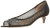 Sandals 6690 MARINE35 FISHNET POINTED OPENTOE 35 BLACK Cm [Perico] Women's 24.5