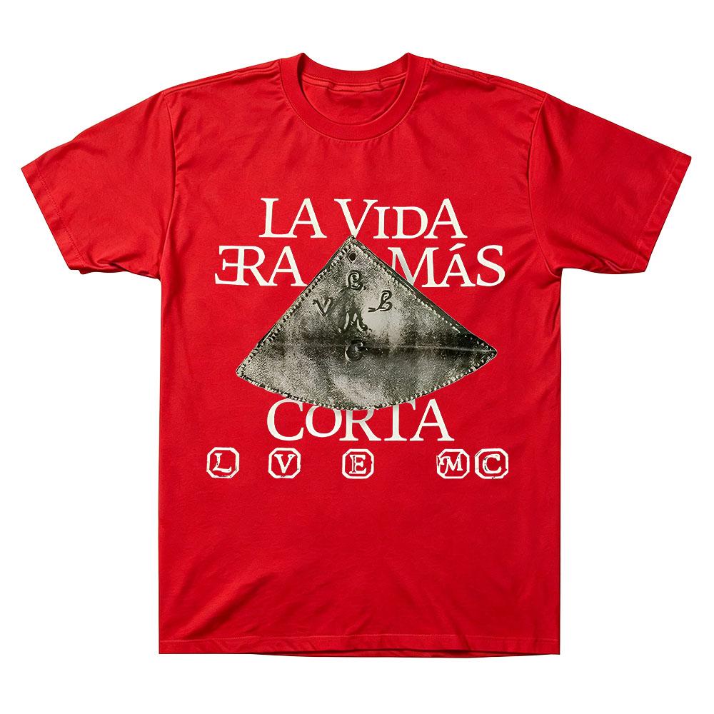 Milo J Remera La Vida Era Más Corta Merch T-shirts Album Graphic Print Pure Cotton Clothing Unisex High Quality Soft Loose Tees