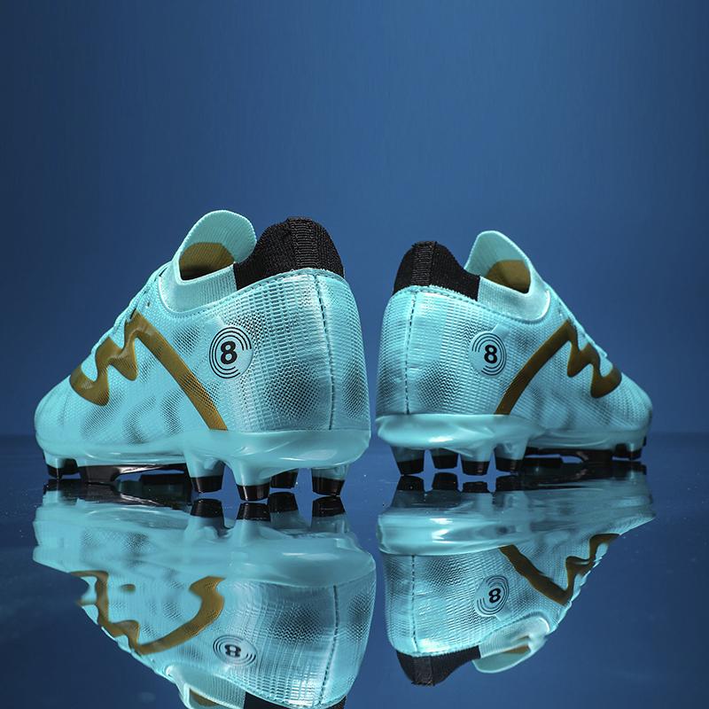 Мужские футбольные бутсы с длинными шипами и высокой лодыжкой, футбольные бутсы AG, детские уличные бутсы для травы, футбольные бутсы, тренировочные спортивные футбольные бутсы