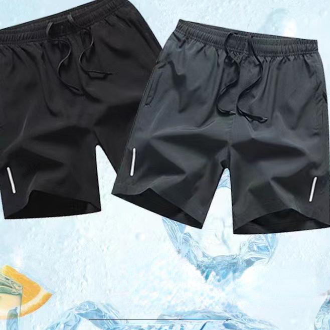 Брюки с пятью точками Летние повседневные шорты Мужские дышащие пляжные шорты Ледяной шелк Удобные фитнес-баскетбольные спортивные шорты Мужские шорты для бега