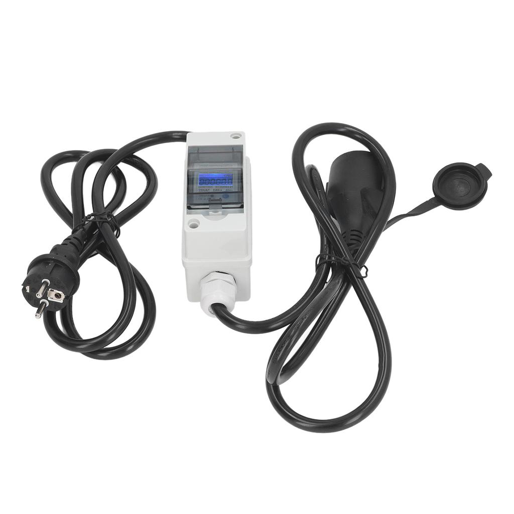 Мобильный цифровой счетчик электроэнергии IP65 Водонепроницаемый портативный ЖК-дисплей Монитор потребления электроэнергии