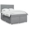 Maison Exclusive - Sommier À Lattes De Lit Avec Matelas Gris Clair 140x190cm Tissu