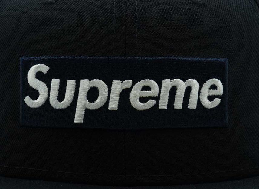 Supreme MLB Команды Box Logo New Era Темно-синий