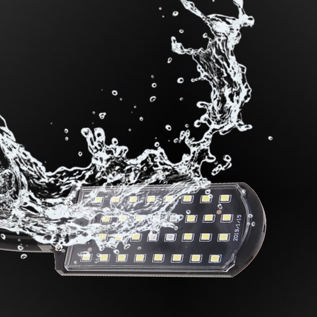 Aquarium Light LED Clip Light for Fish for Tank with Separate Power Switch 5W High Brightness White & Blue Lighting