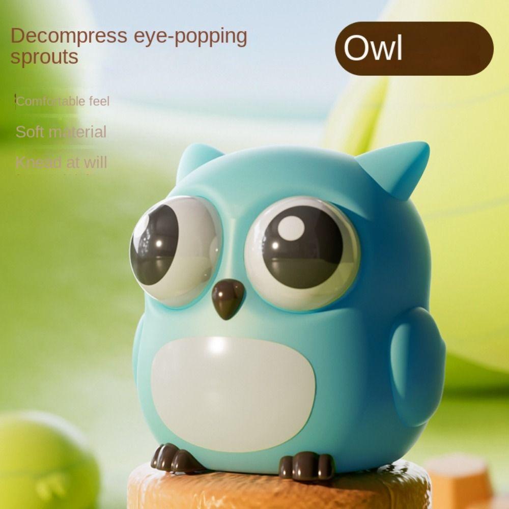 Portable Cartoon Animal Squeeze Toys Eye Pinch Toys Fidget Toy New Eyeball Burst Squeeze Toy