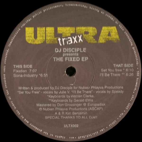 12-дюймовая пластинка DJ DISCIPLE - The Fixed EP ULTX002 Ultra Traxx 1997 US Dance & Electronica Б/У