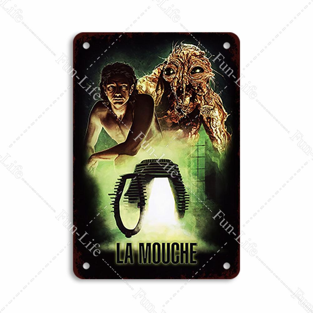 Наклейки на стену из металла с винтажными фильмами ужасов для паба, бара, клуба, дома, настенная табличка в стиле ретро 20x30 см