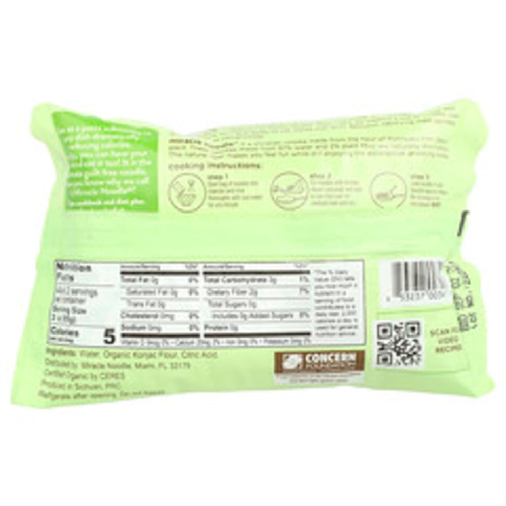 Miracle Noodle Organic Spaghetti Style Noodle 7 Oz 200 G