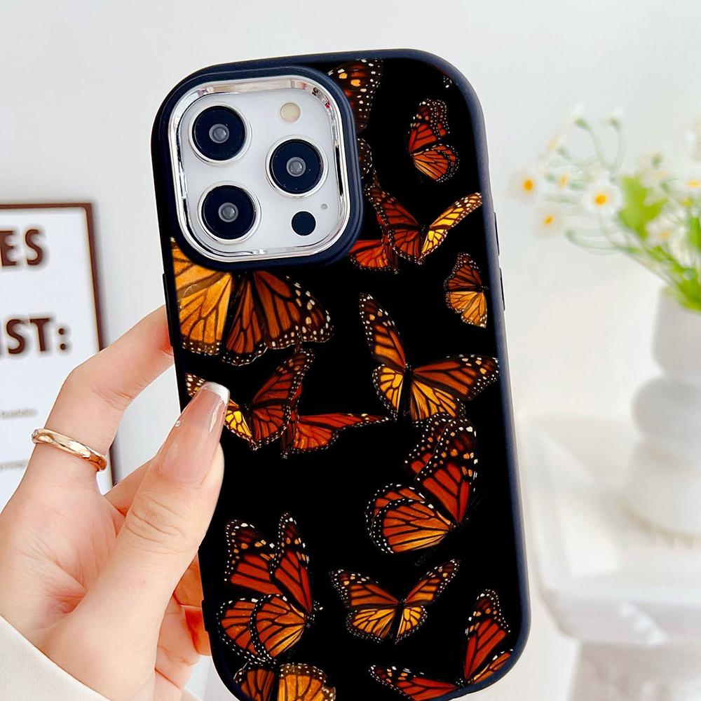 LZ4 Butterfly art design мягкий чехол для телефона Samsung S24 Ultra S23 Plus S21 FE A16 A54 A52 A06 Infinix Hot 40 30i защита объектива противоударный чехол