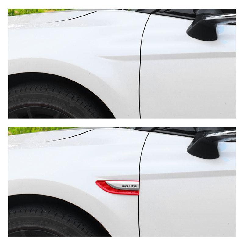 Car Side Fender Decorative Stickers Fender Decorative For Kia Sportage Cerato Optima K2 K3 K4 K5 Rio Picanto Soul Car AccessorieQO7