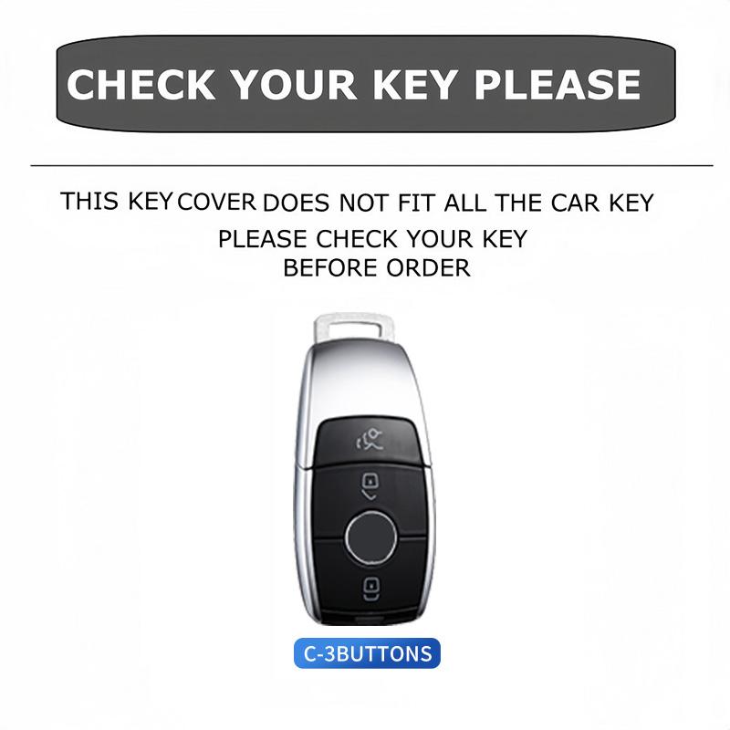 Кожаный чехол-брелок для ключей Mercedes Benz C E S GLA GLB GLC GLE GLS EQE EQS W205 W213 W222 X247 W293 W463 X167 Корпус чехла для автомобильного ключа