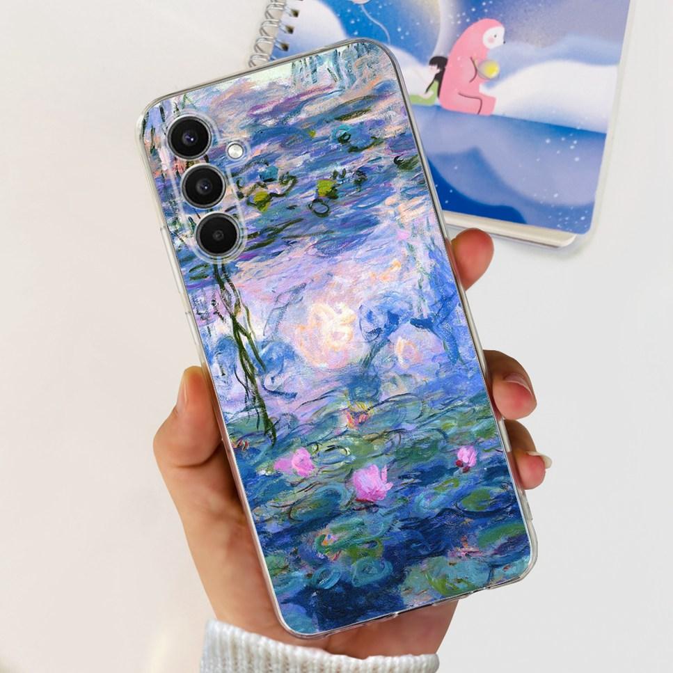 Чехол для Samsung Galaxy A34 5G 6.6" Милый Кот Астронавт Мягкий Силикон ТПУ Чехол для Samsung a34 A34 5G Ударопрочный Чехол для Телефона Funda
