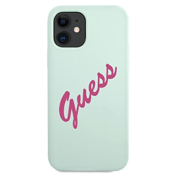 Guess Guhcp12Slsvsbf Iphone 12 Mini5,4 Niebieski Fuksja/Blue Fuschia Hardcase Silicone Vintage