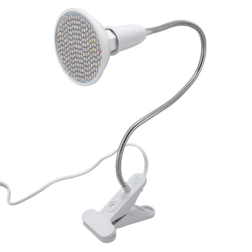 Grow Light LED Plant Light 8W Full Spectrum Desk Clip Gooseneck E27 Socket Growing Lamp for Indoor