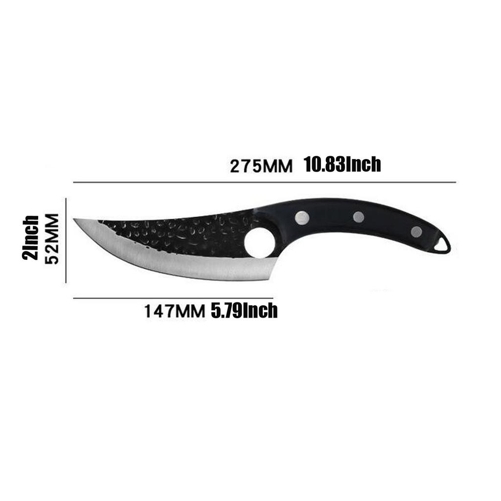 Японский нож для мяса из углеродистой стали с деревянной ручкой Полный нож шеф-повара Тан