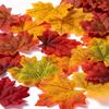 72 шт. 3,1 дюйма Искусственные кленовые листья 6 цветов Осенние листья Thanksgiving Осенние листовые украшения Свадебная вечеринка Реквизит Декор стола Поделки