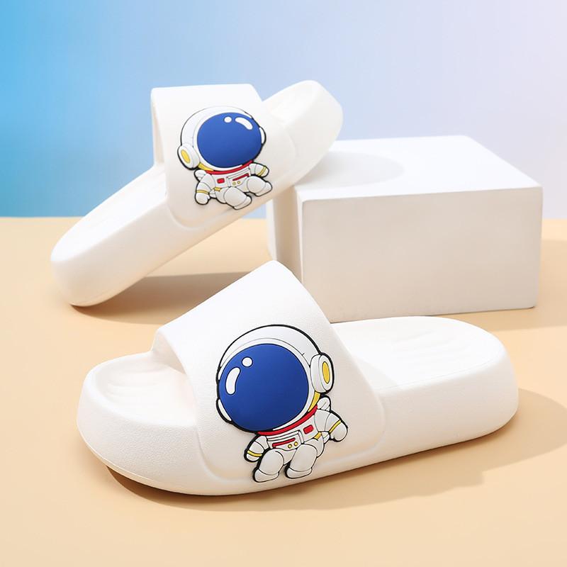 Удобные детские тапочки из ЭВА с мультяшным дизайном для мальчиков и девочек для летней носки