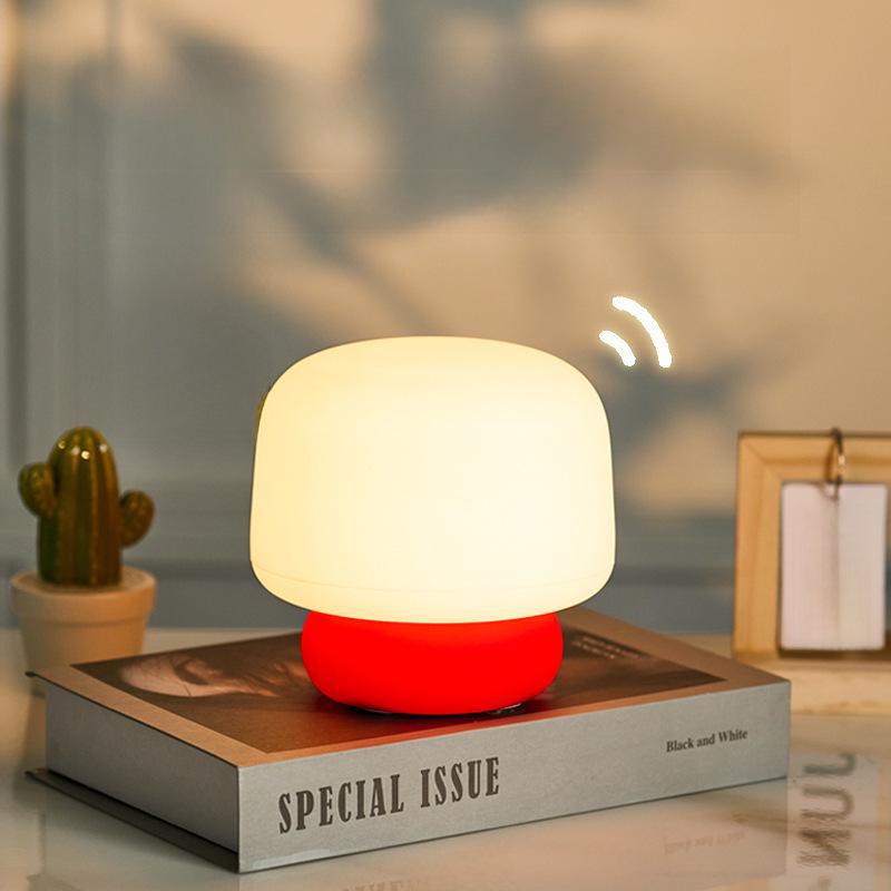 Силиконовый ночник в виде кролика - креативный прикроватный и сенсорный светильник для детей, идеальный подарок или декоративное украшение