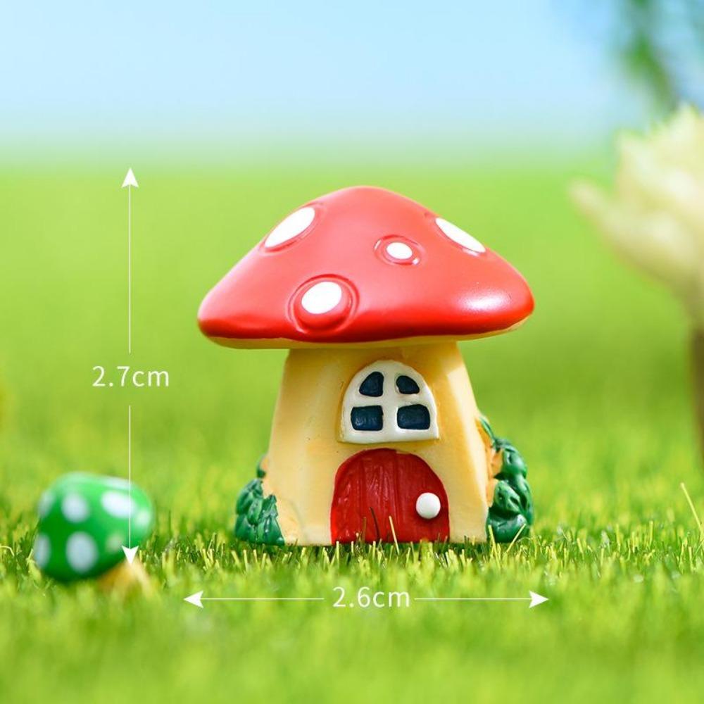 Миниатюрный дом A Building Mushroom Aquarium Rockary Фигурка Fairy Garden Terrarium Home Fish Tank Landscape Decor Accessories