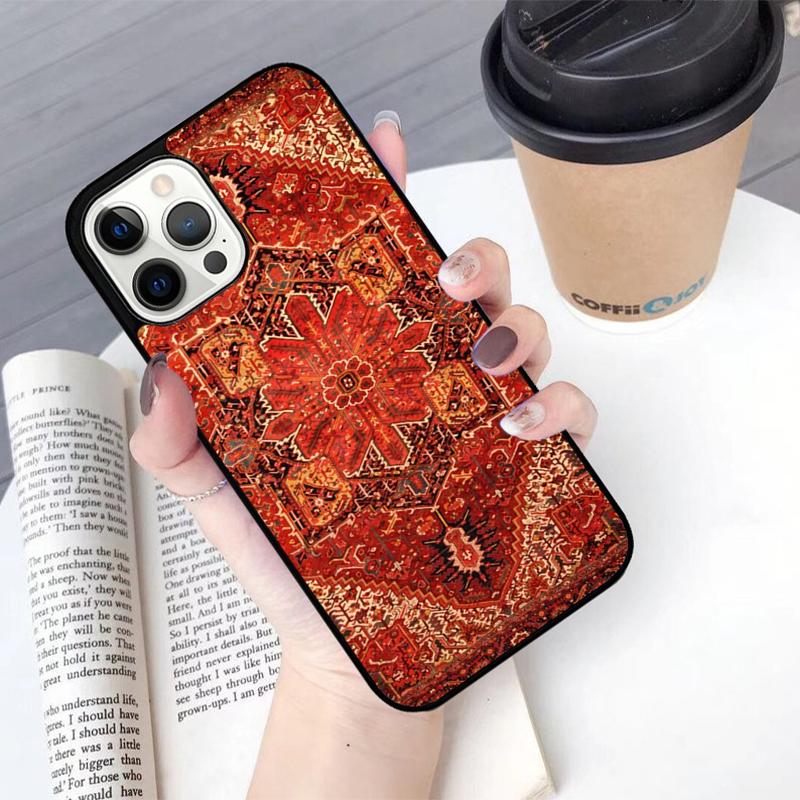 Персидский ковер Цветочный Чехлы для мобильных телефонов Чехол Для iPhone 17 Air 16 15 14 12 13 11 Pro MAX apple Plus Coque