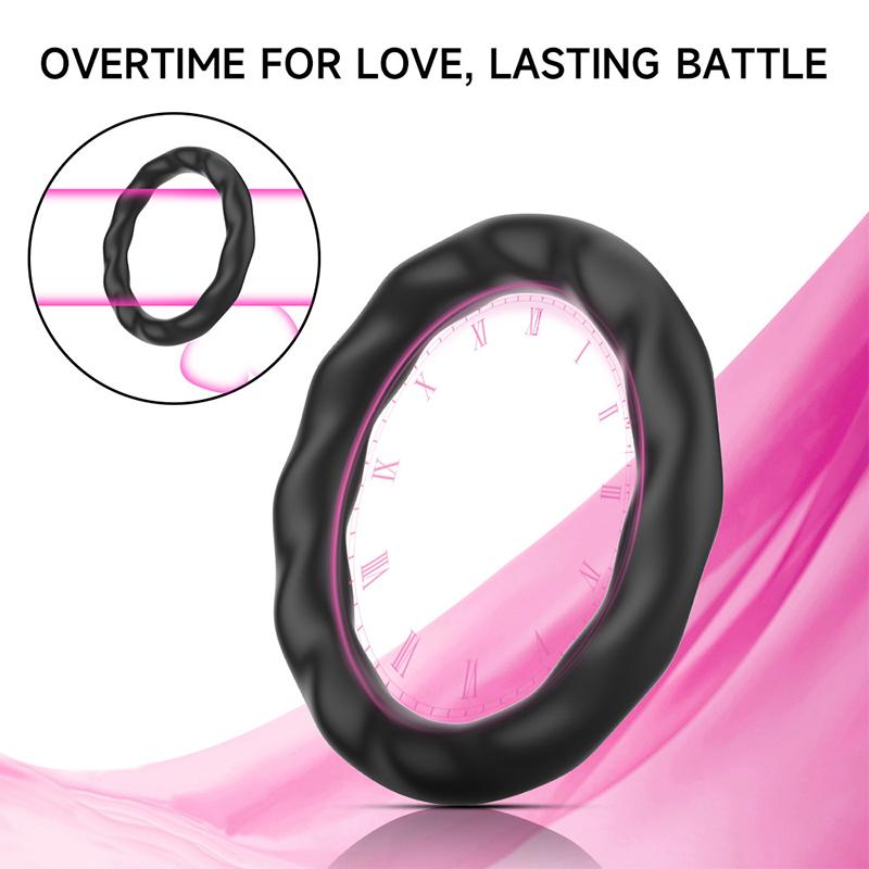 With Massage Beads Delayed Ejaculation Sex Toys For Men Silicone Penis Rings Cock Ring Erection Enhancing Triangular Penis Ring