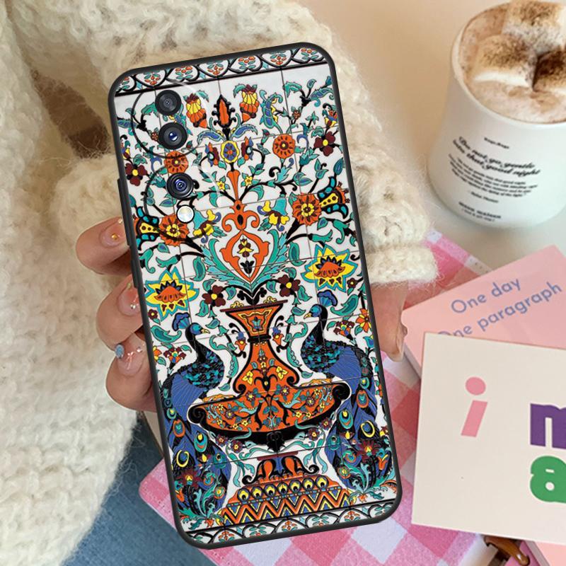 Древние Цветочные Плитки Для Чехол Honor Magic 5 6 7 8 Pro Для Honor 400 200 Lite 50 70 90 X8c X8b X9a X9b X9c X9d Win