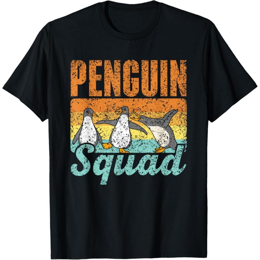 Футболка с пингвинами 'Penguin Squad' для любителей милых животных