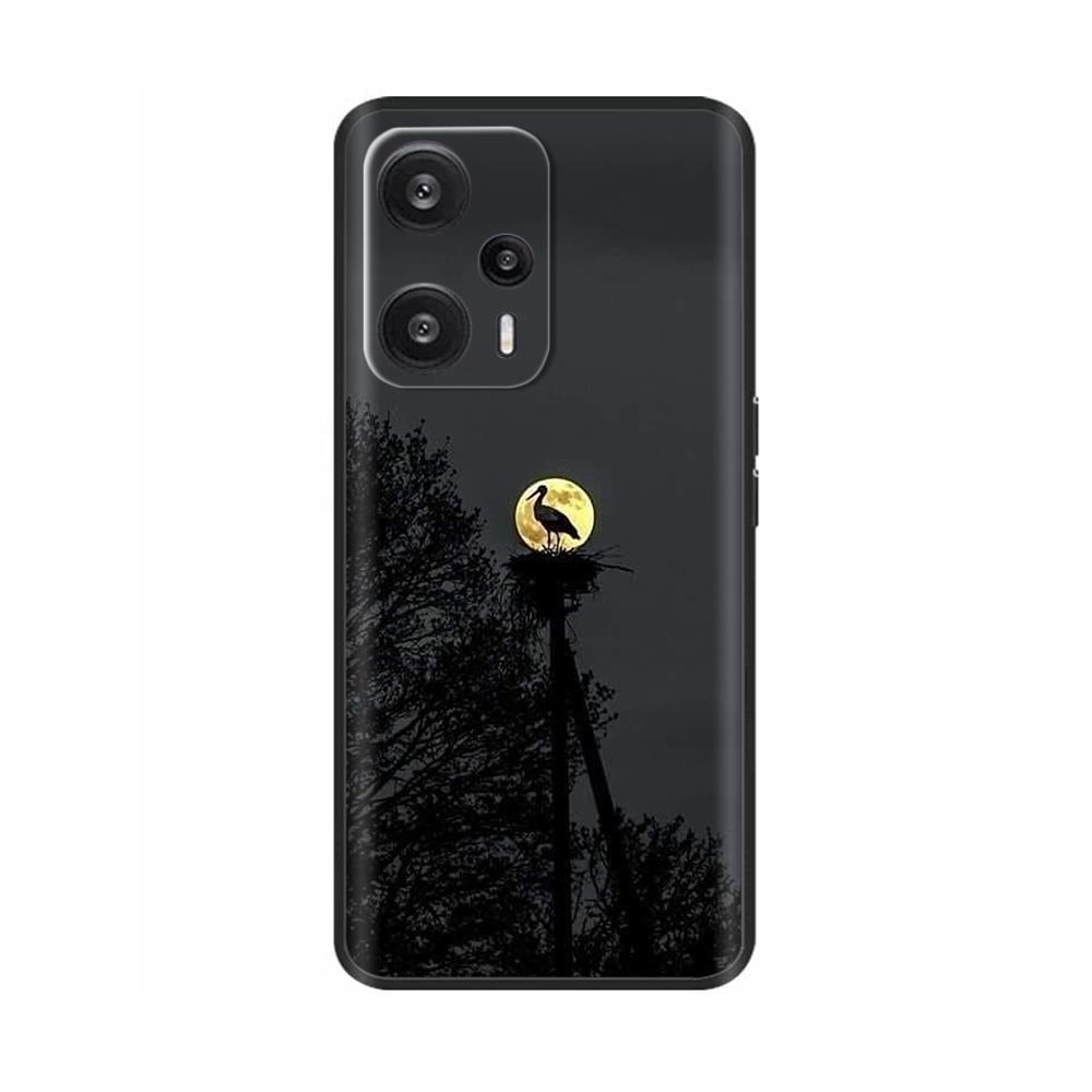 Чехол для Xiaomi Poco F5 Pro Раскрашенный Цветок Задняя Крышка Полная Защита Мягкий Чехол для POCO F5 PocoF5 F5Pro Fundas Чехол для Телефона