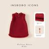 Платье для девочки Insbobo Зимнее Нового стиля Платье для годовалой девочки Детское Красное Новогоднее платье Новогоднее платье