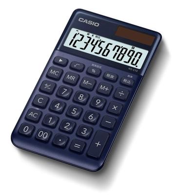 Casio Стильный калькулятор темно-синий 10-разрядный большой блокнотный тип NS-S10-NY-N