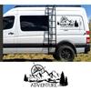 Автомобильные большие приключенческие наклейки, графические виниловые наклейки для Peugeot Citroen Fiat Ducato Van, автодом в полоску