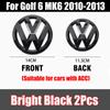 For VolkswagenMK6 1/2Pcs Car Front Bonnet Grill Badge Rear Trunk Emblem Logo Cover Not Affect ACC For Volkswagen VW Golf 6 MK6 2010 2011 2012 2013